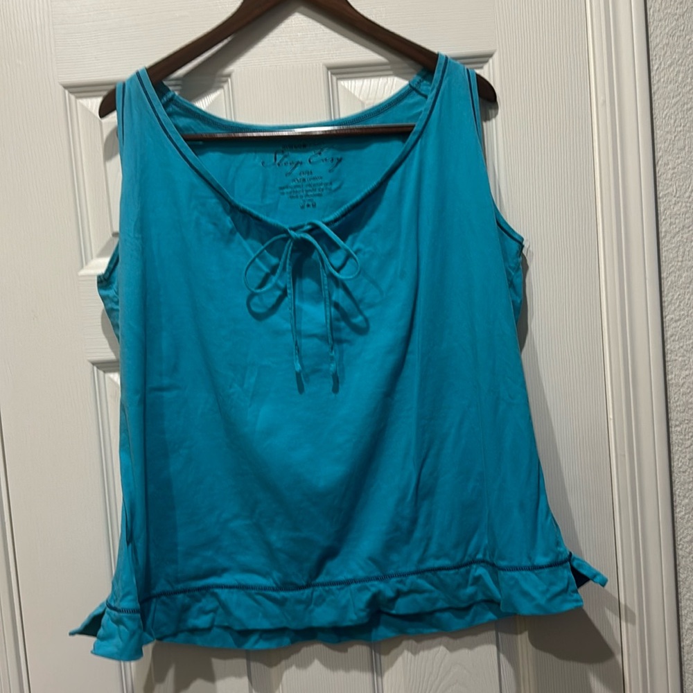 Avenue body, sleep easy, size 22/24, hundred percent cotton, Turquoise